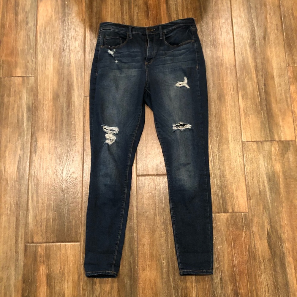 Mudd Dark Blue High-Rise Jean Leggings